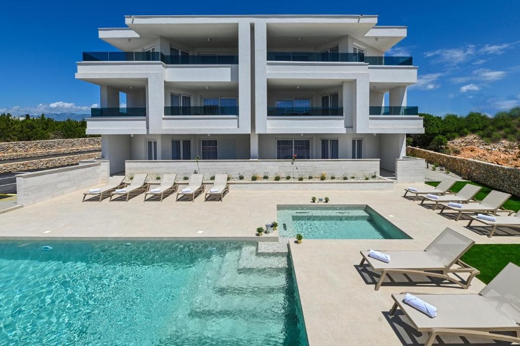 Lux Pool Appartement 6 in Novalja