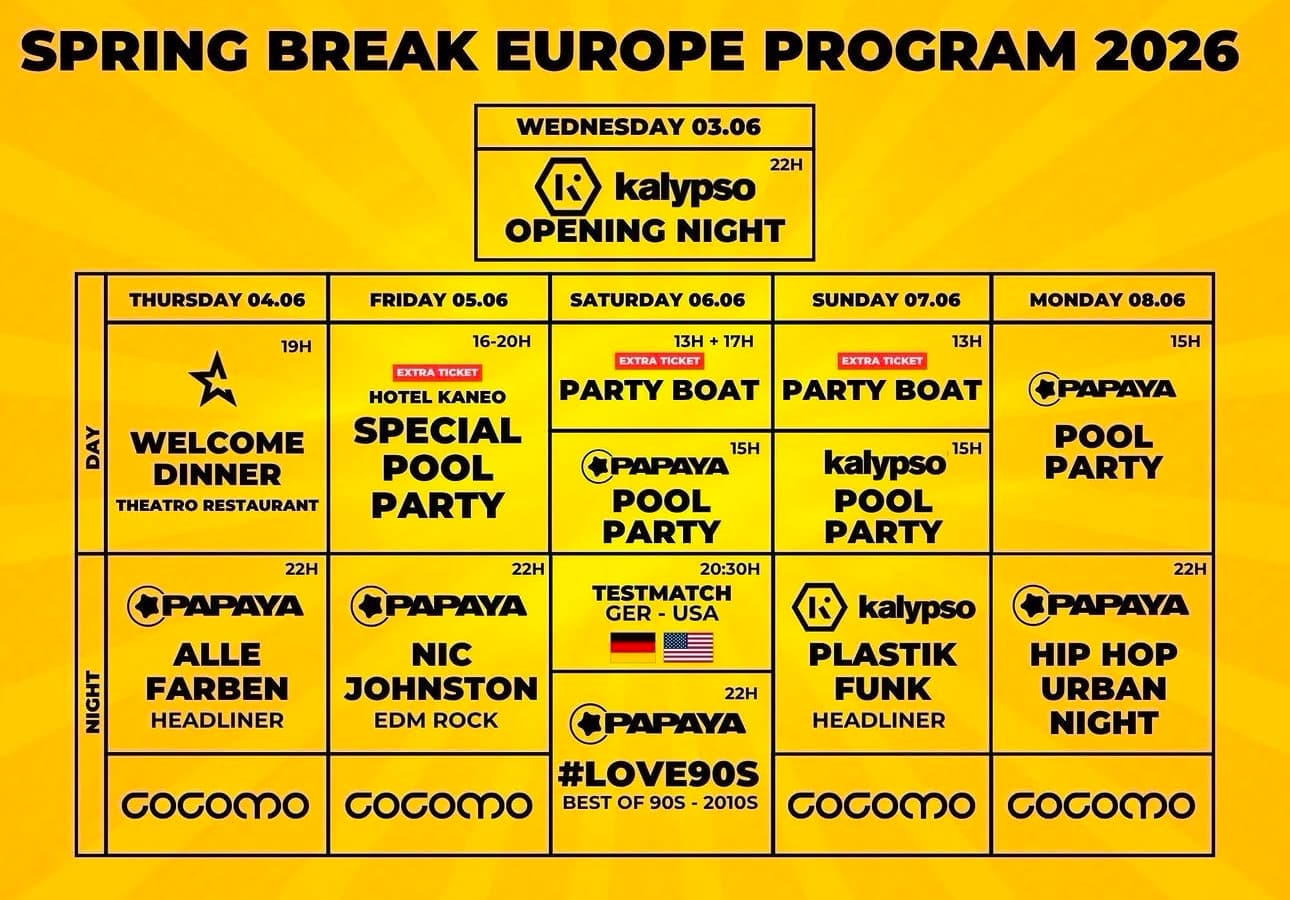 Spring Break Europe 2026: De Party-Hotspot aan Zrće Beach